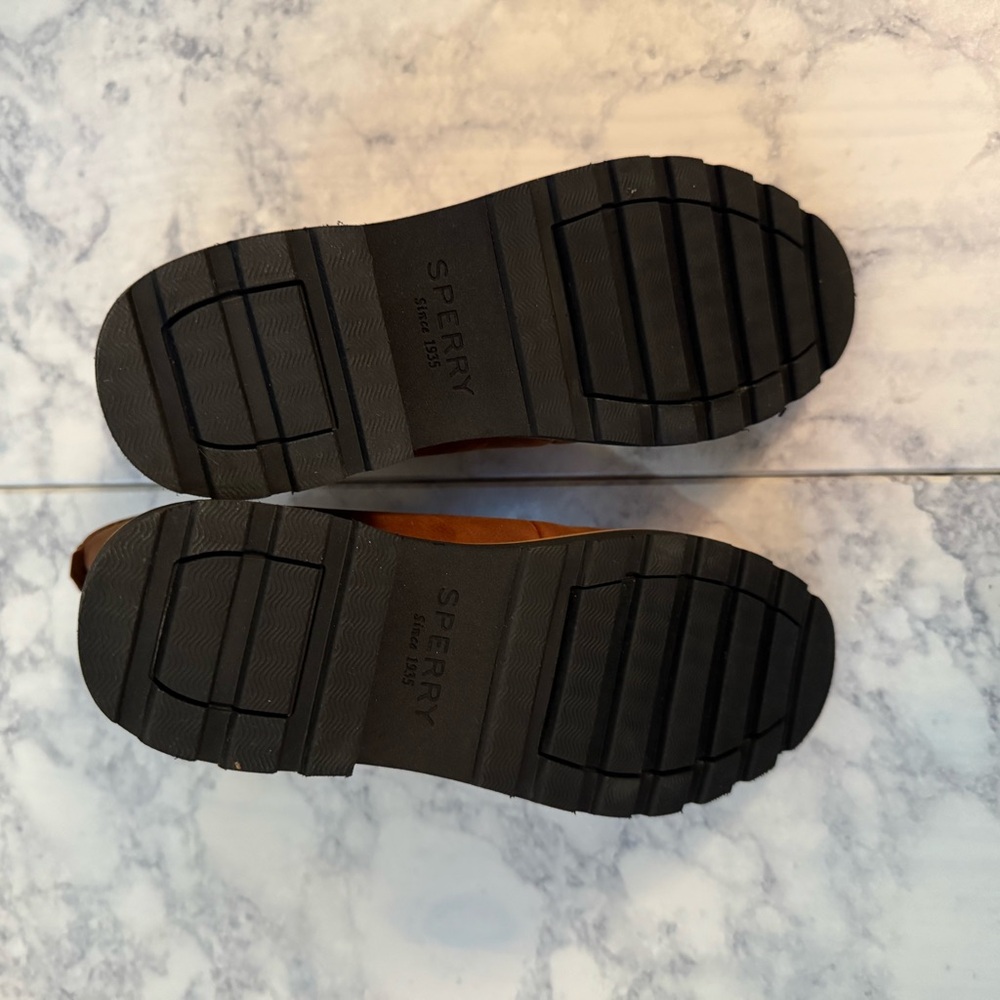 Sperry A/O Tan Leather Winter Boots - Picture 5 of 9